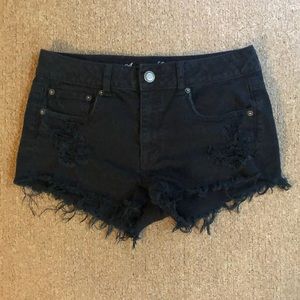American Eagle Black Denim Shorts
